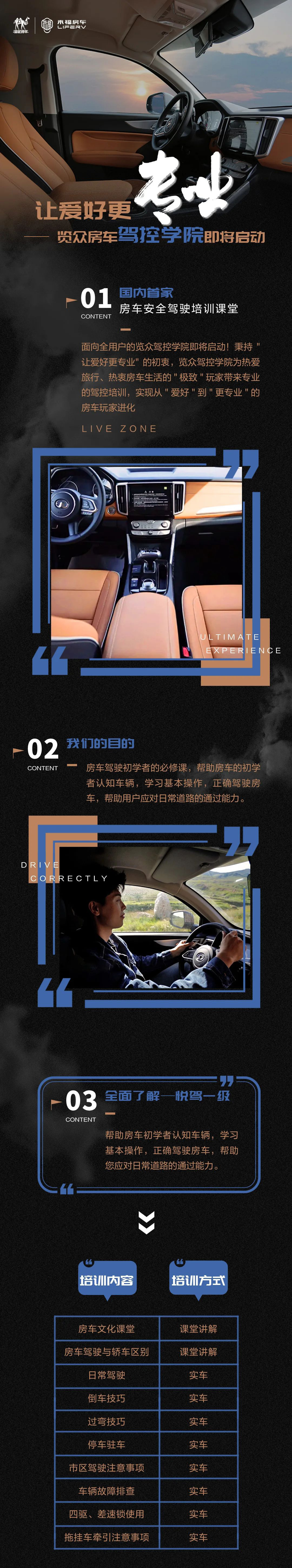 让爱好更专业！览众房车驾控学院即将启动